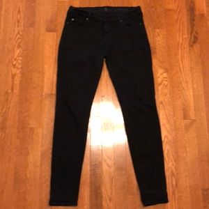 7 FAMK Black skinny ankle jeans